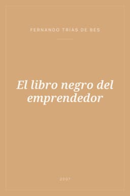 Portada de El libro negro del emprendedor