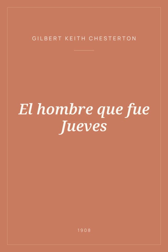 Portada de El hombre que fue Jueves