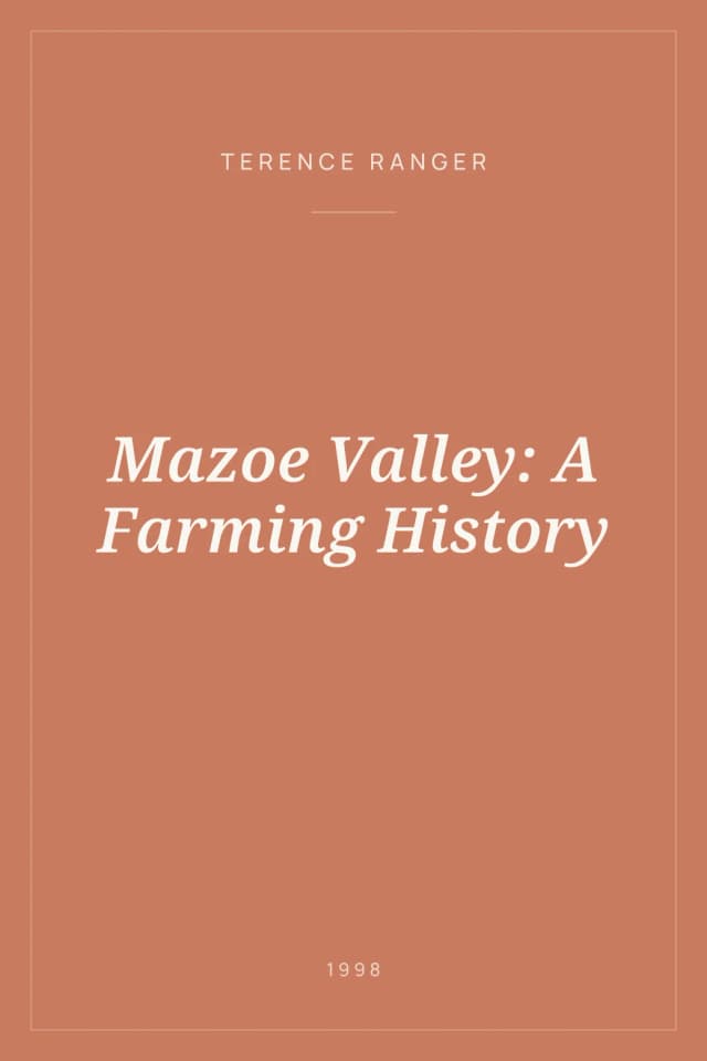 Portada de Mazoe Valley: A Farming History