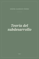 Portada de Teoría del subdesarrollo