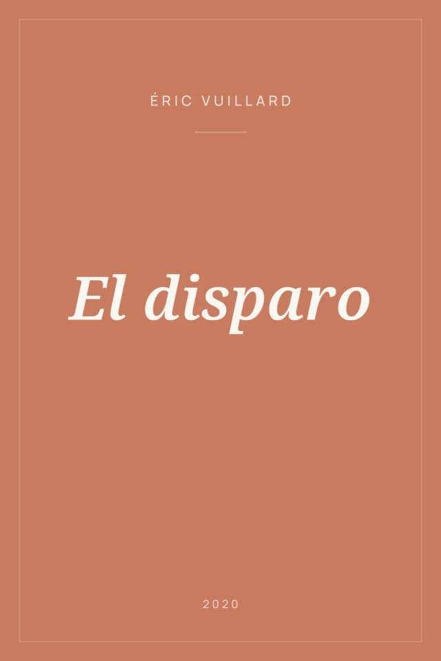 Portada de El disparo