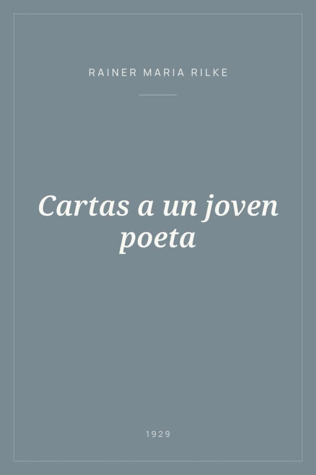 Portada de Cartas a un joven poeta