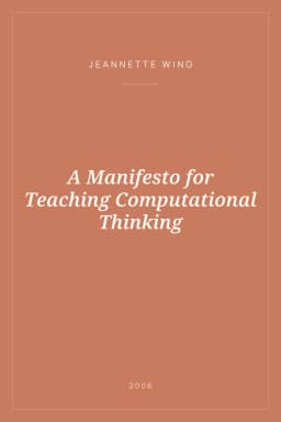 Portada de A Manifesto for Teaching Computational Thinking