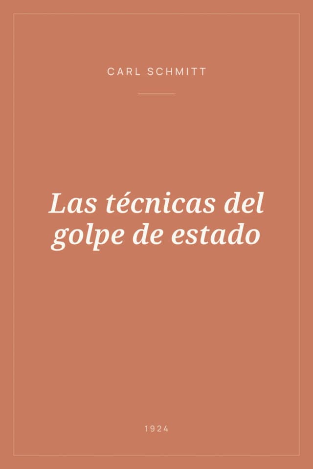Portada de Las técnicas del golpe de estado