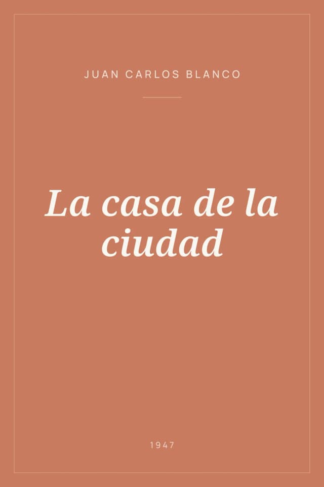 Portada de La casa de la ciudad