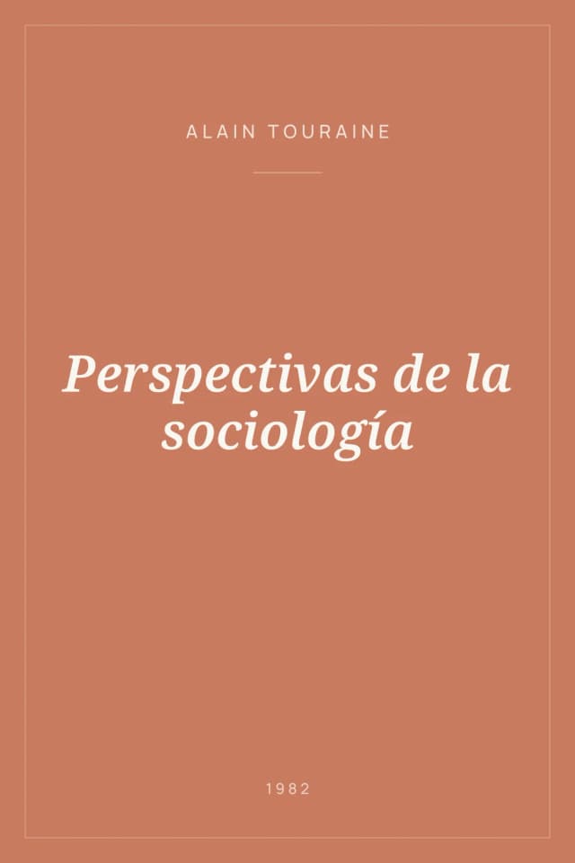Portada de Perspectivas de la sociología