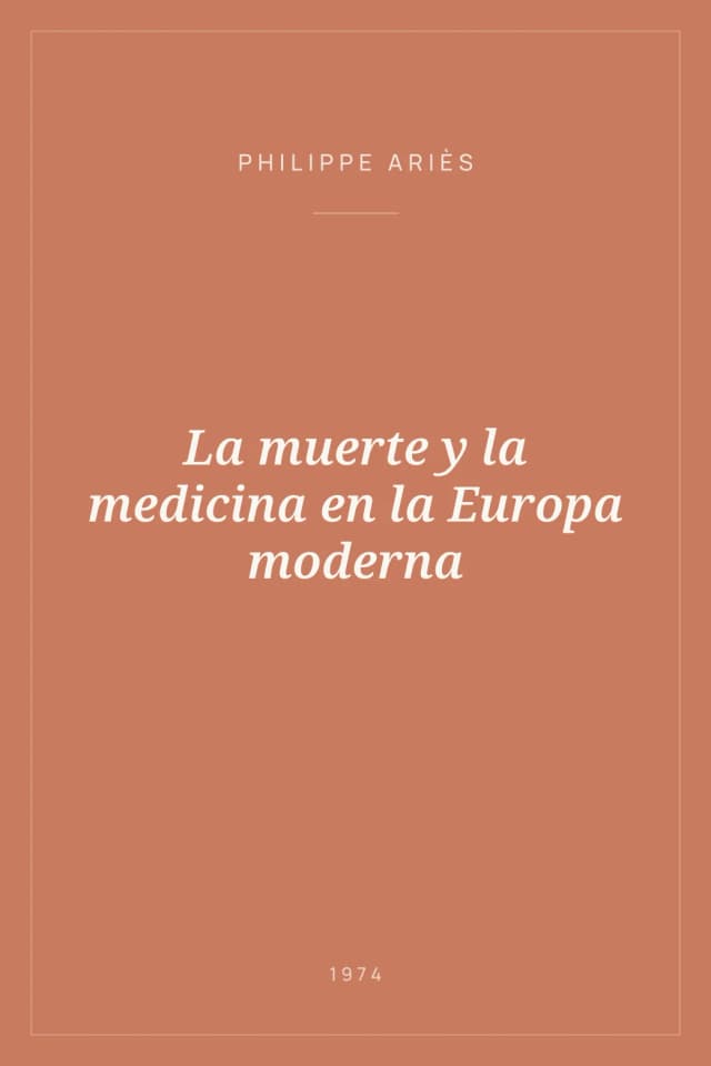Portada de La muerte y la medicina en la Europa moderna