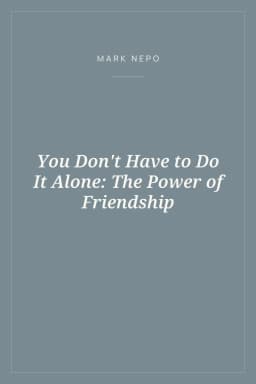 Portada de You Don't Have to Do It Alone: The Power of Friendship