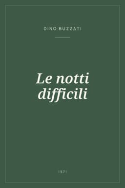 Portada de Le notti difficili