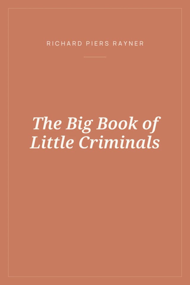 Portada de The Big Book of Little Criminals