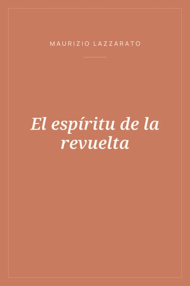 Portada de El espíritu de la revuelta