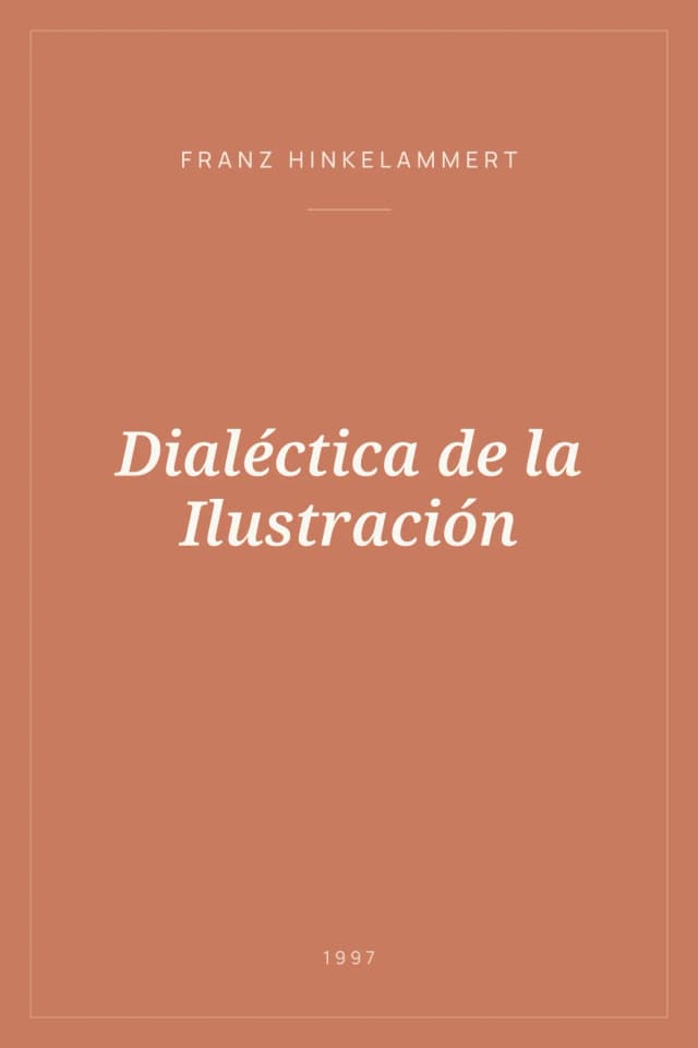 Portada de Dialéctica de la Ilustración