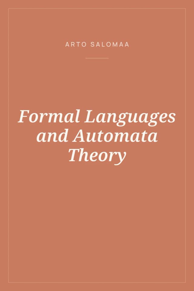 Portada de Formal Languages and Automata Theory