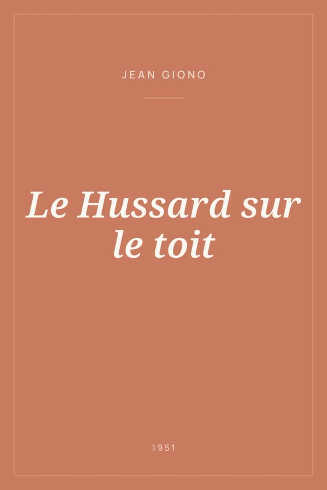 Portada de Le Hussard sur le toit