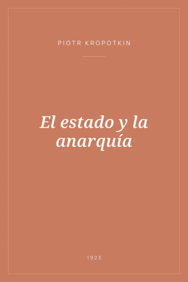 Portada de El estado y la anarquía