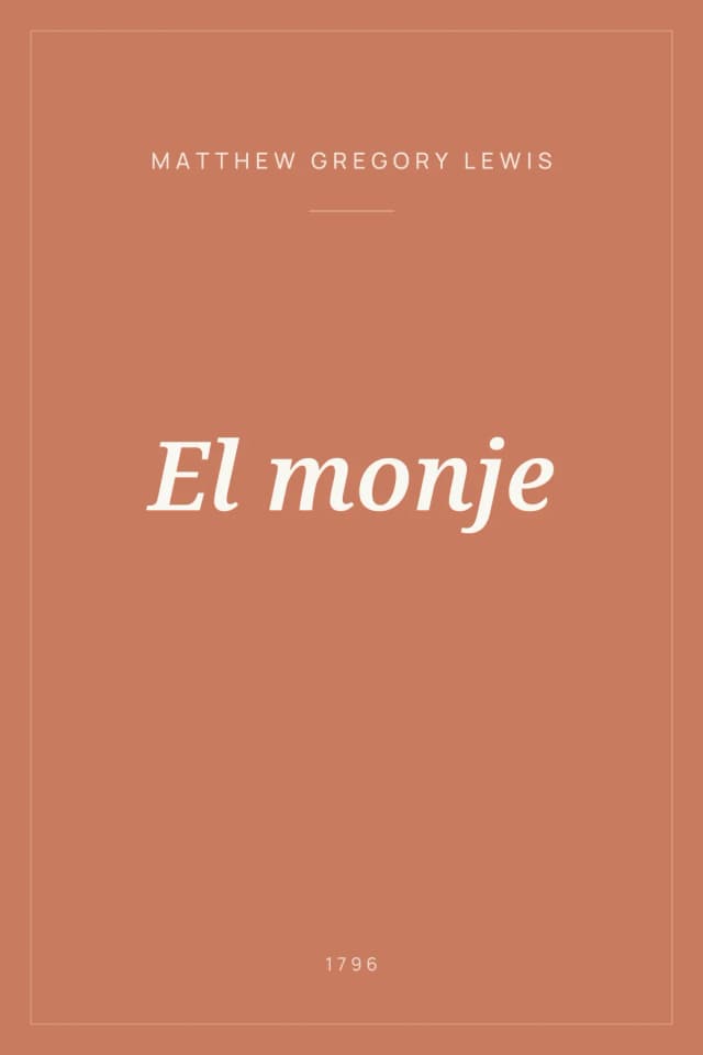 Portada de El monje