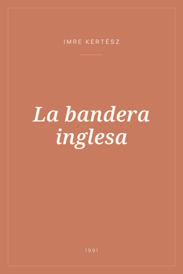 Portada de La bandera inglesa