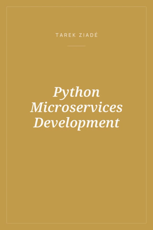 Portada de Python Microservices Development