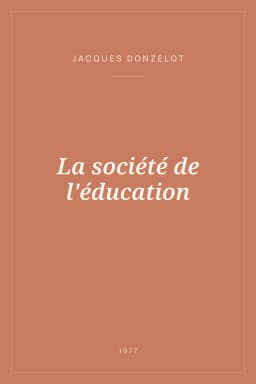 Portada de La société de l'éducation