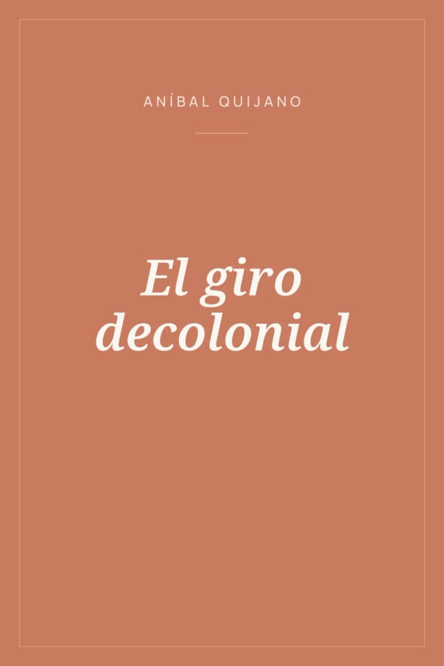 Portada de El giro decolonial
