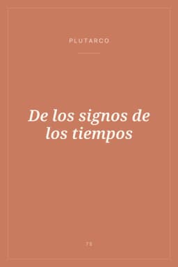 Portada de De los signos de los tiempos