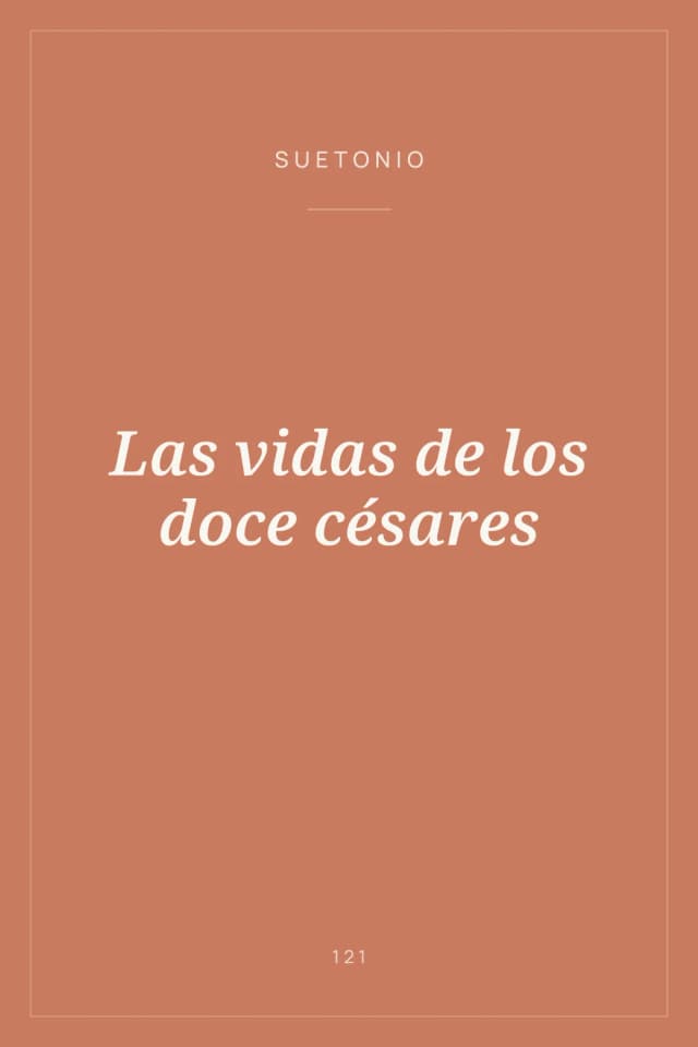 Portada de Las vidas de los doce césares