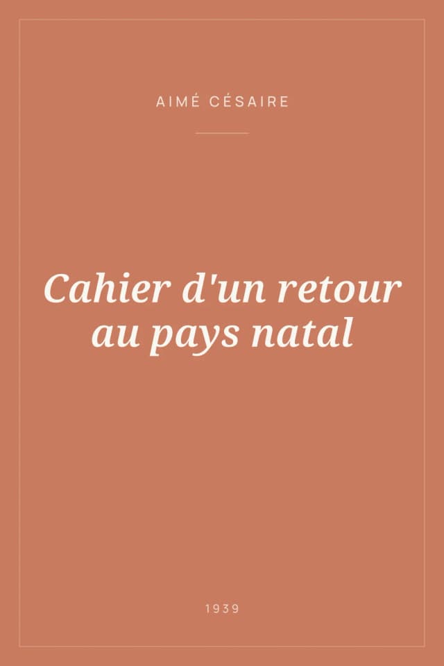 Portada de Cahier d'un retour au pays natal
