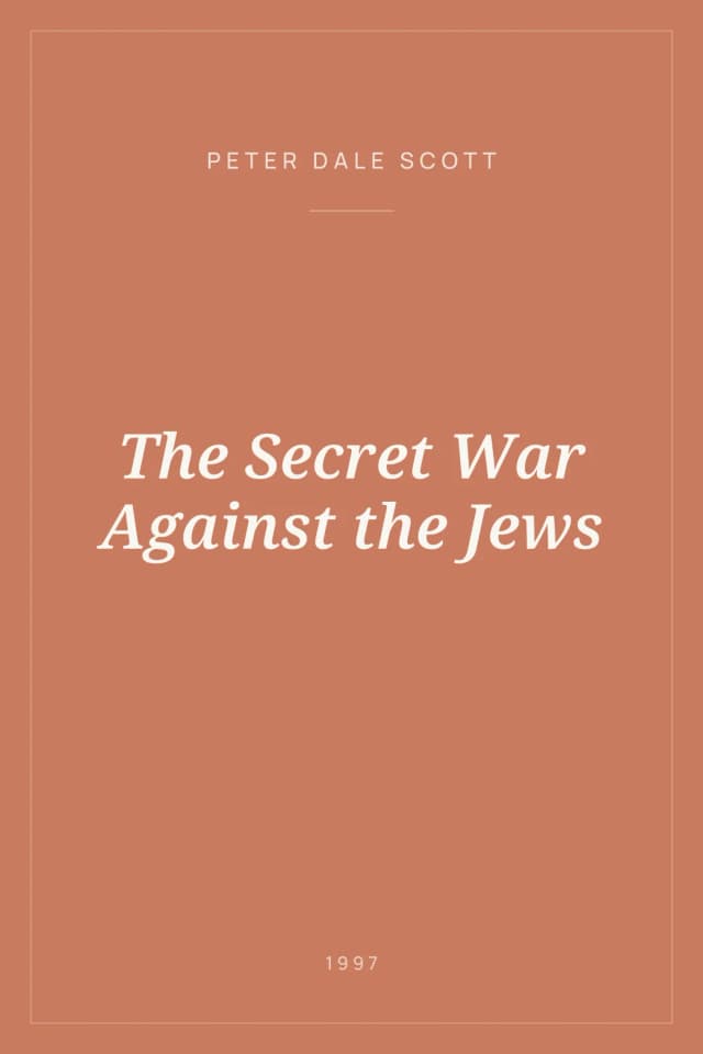 Portada de The Secret War Against the Jews