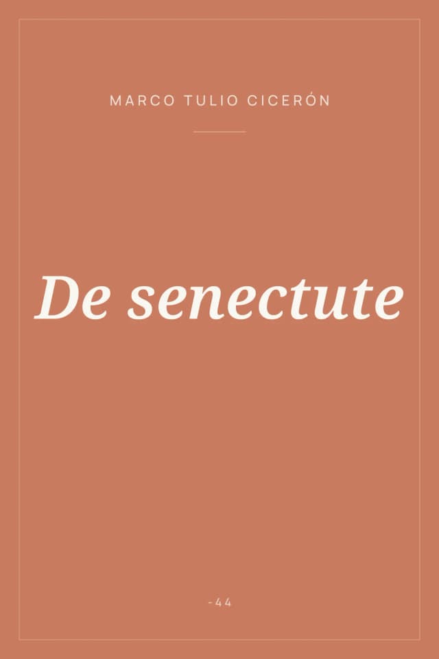 Portada de De senectute