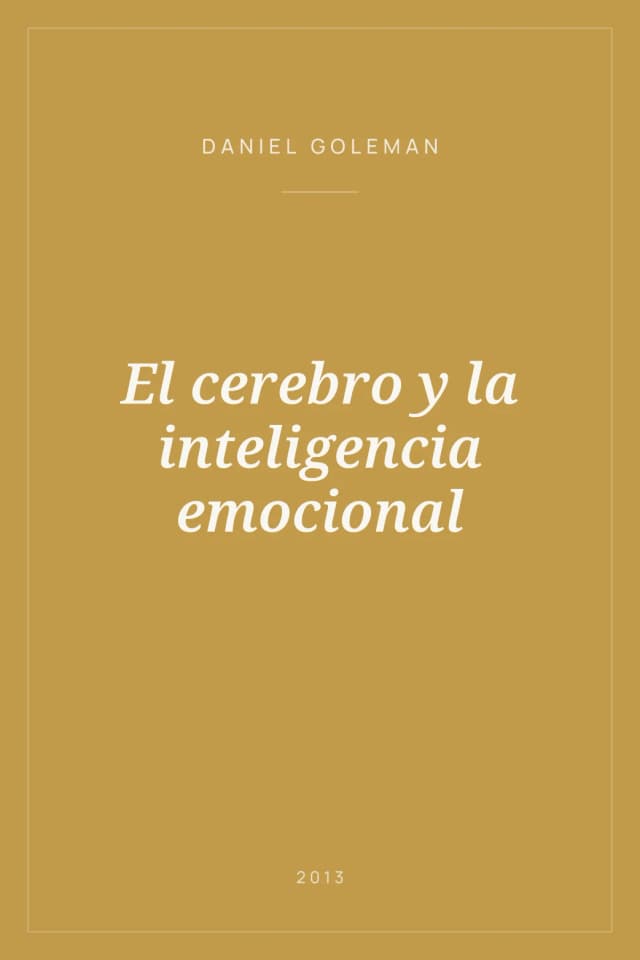 Portada de El cerebro y la inteligencia emocional