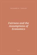 Portada de Fairness and the Assumptions of Economics