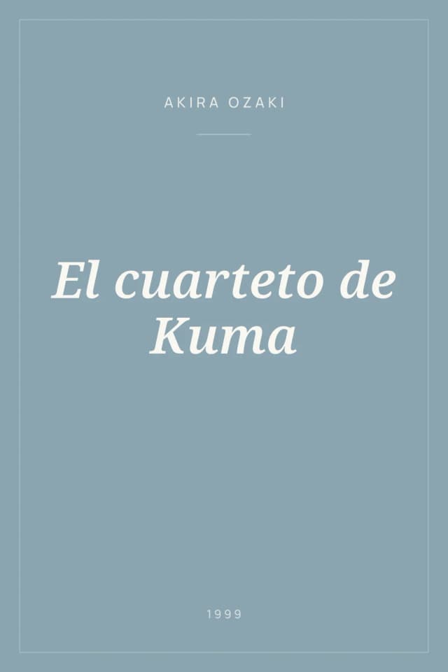 Portada de El cuarteto de Kuma