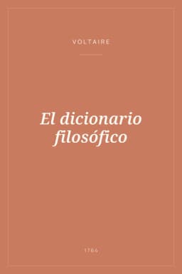 Portada de El dicionario filosófico