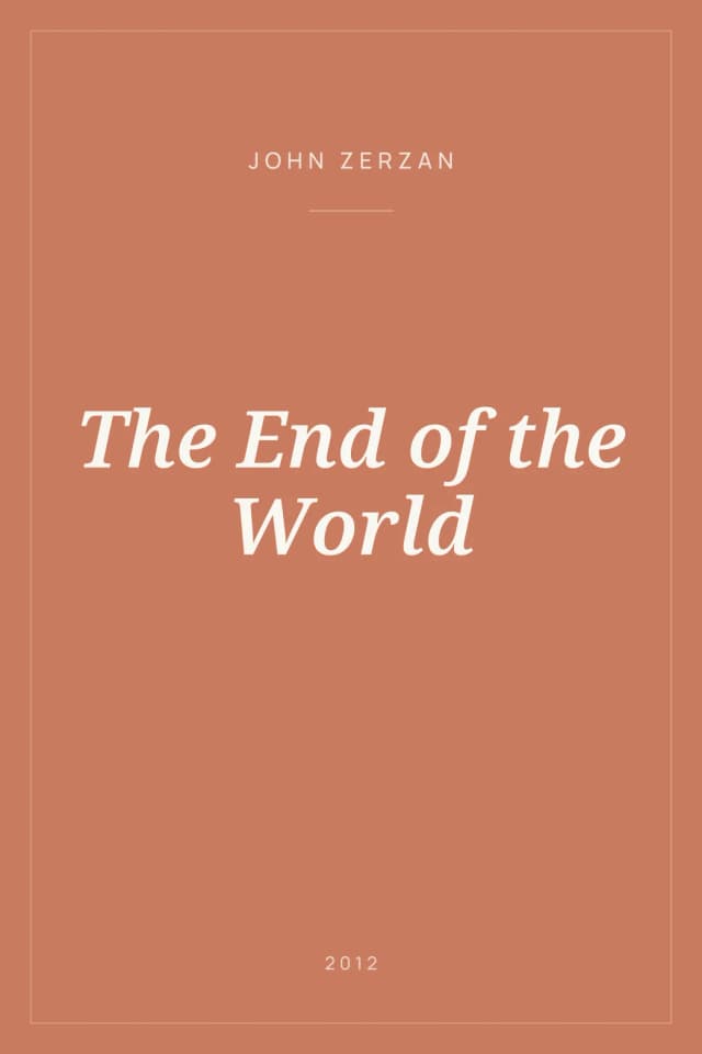 Portada de The End of the World