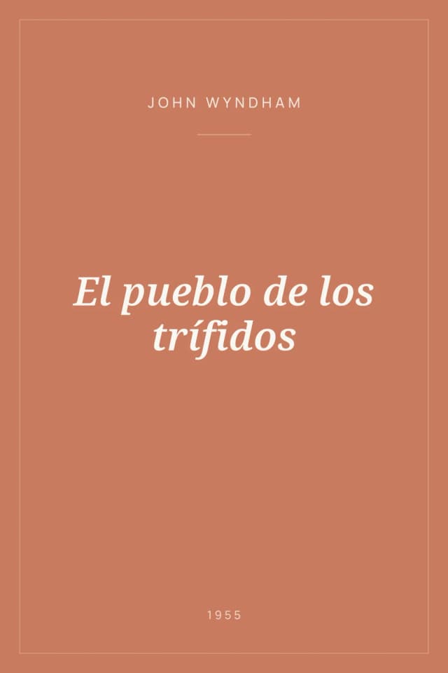 Portada de El pueblo de los trífidos