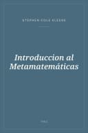 Portada de Introduccion al Metamatemáticas