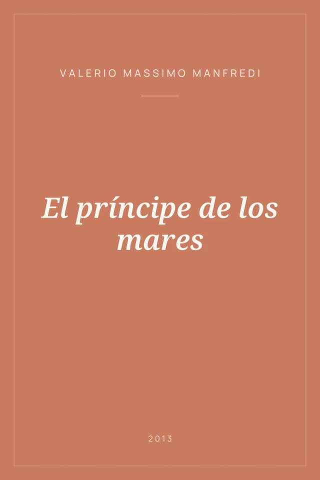 Portada de El príncipe de los mares