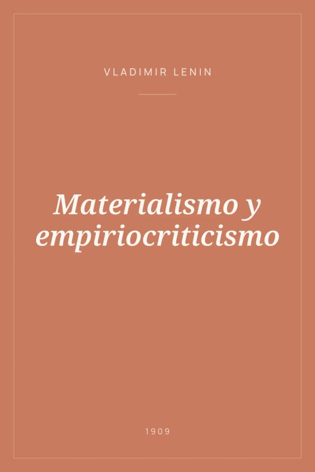 Portada de Materialismo y empiriocriticismo
