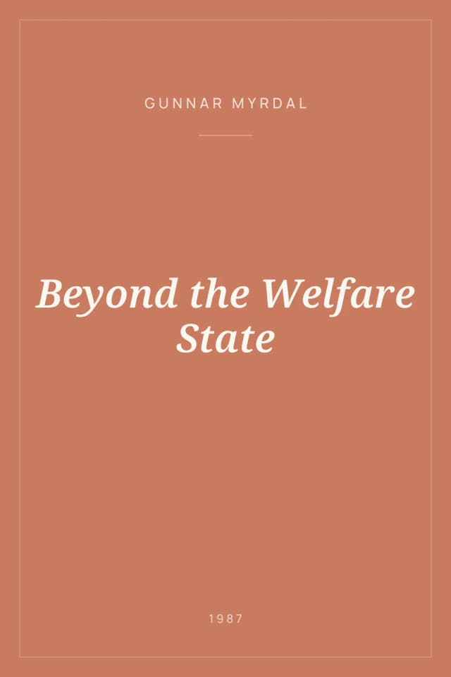 Portada de Beyond the Welfare State