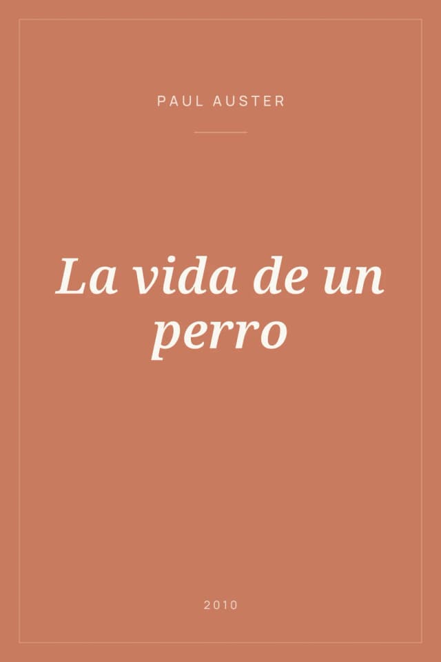 Portada de La vida de un perro