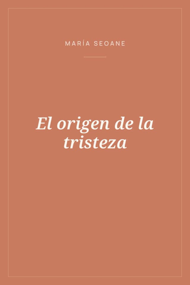 Portada de El origen de la tristeza