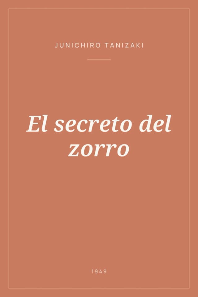 Portada de El secreto del zorro