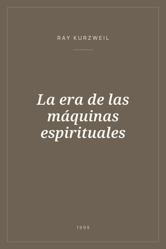 Portada de La era de las máquinas espirituales