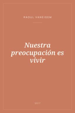 Portada de Nuestra preocupación es vivir