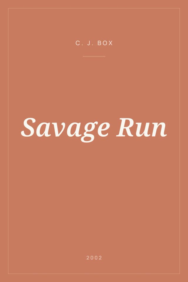 Portada de Savage Run