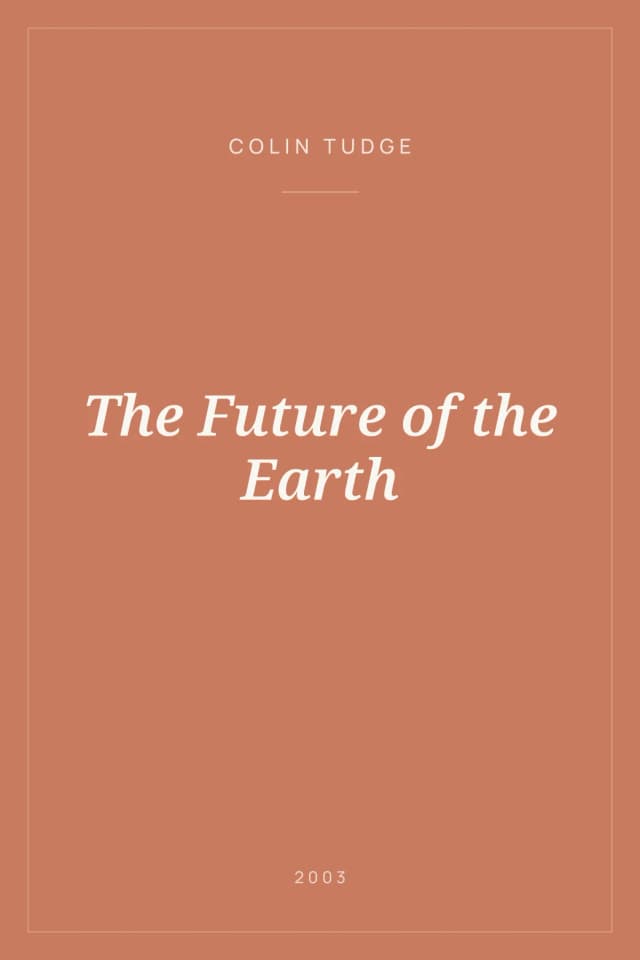 Portada de The Future of the Earth