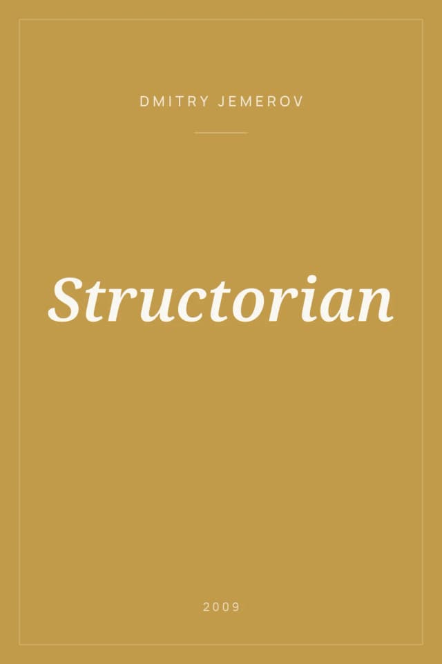 Portada de Structorian