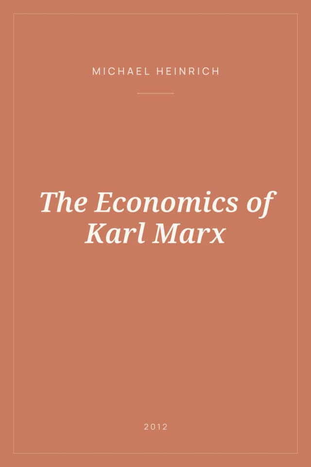 Portada de The Economics of Karl Marx