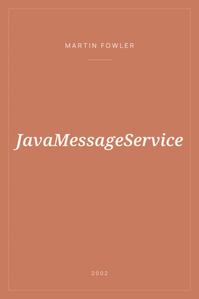 Portada de JavaMessageService