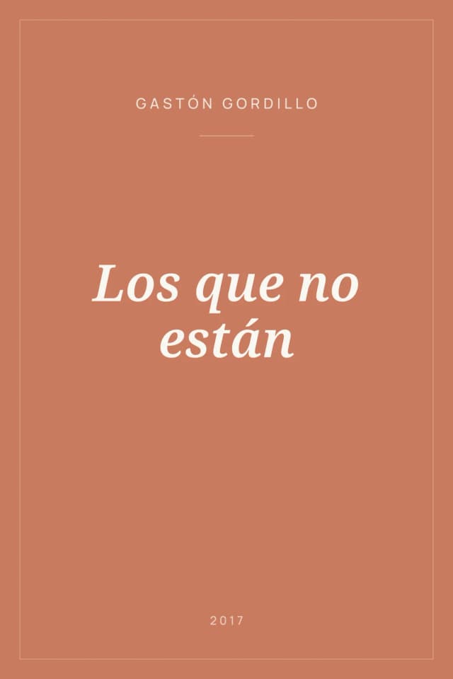 Portada de Los que no están